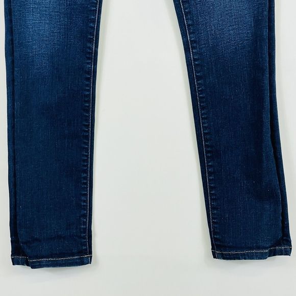 J Brand Dark Vintage Blue Wash Skinny Leg Midrise 8.5" Denim Jeans Womens 26 - Picture 3 of 6